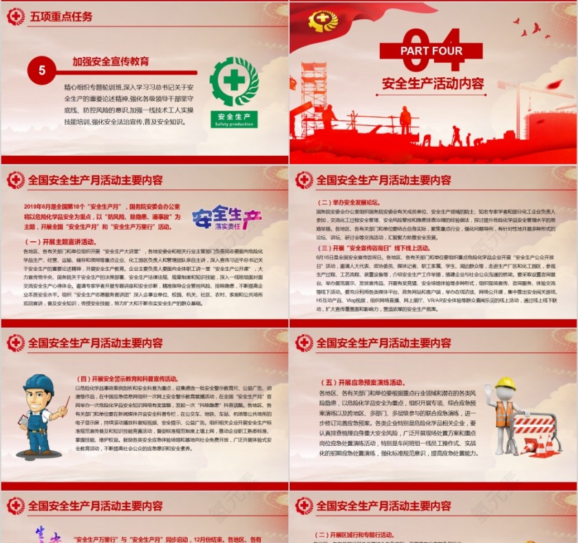 防风险除隐患遏事故2019年第18个全国安全生产月PPT模板第4张