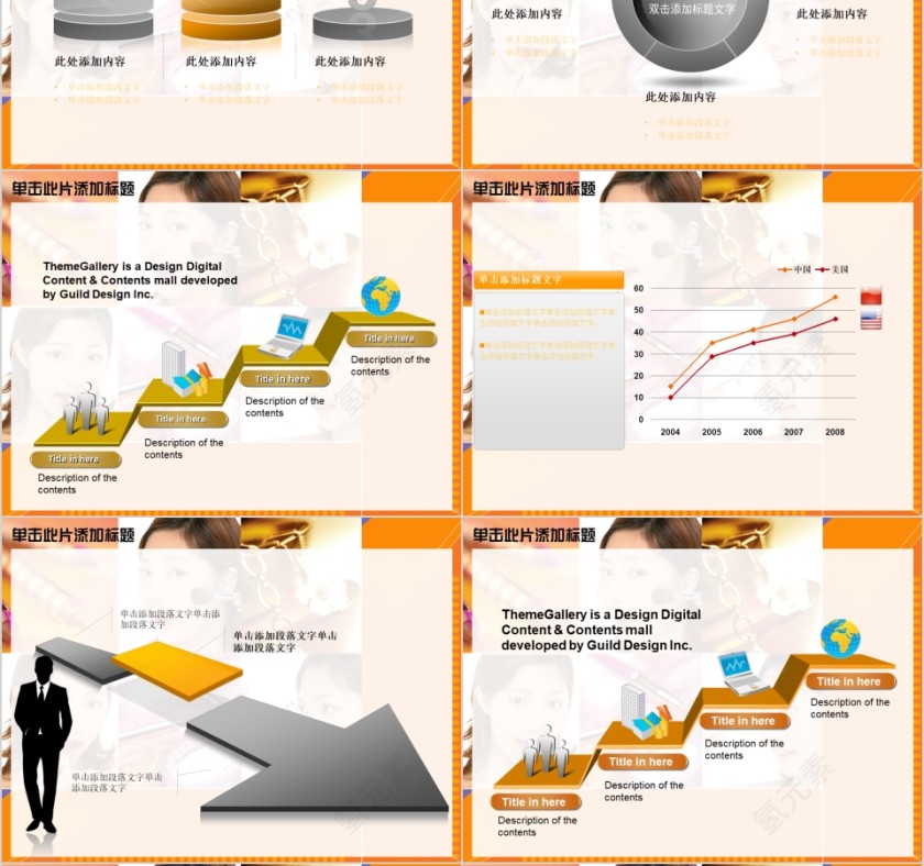 橙色简约美容化妆彩妆造型形象设计PPT第6张