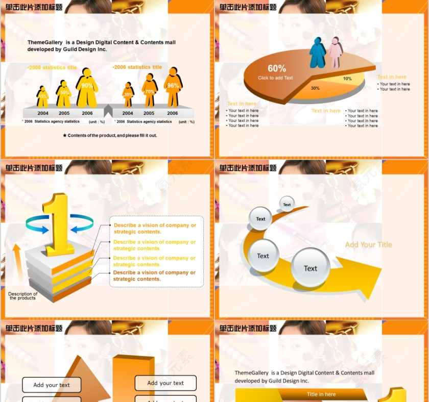 橙色简约美容化妆彩妆造型形象设计PPT第7张