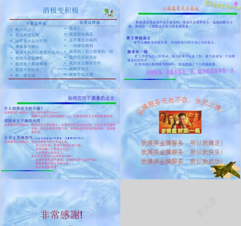 房地产物业金牌服务培训ppt第9张