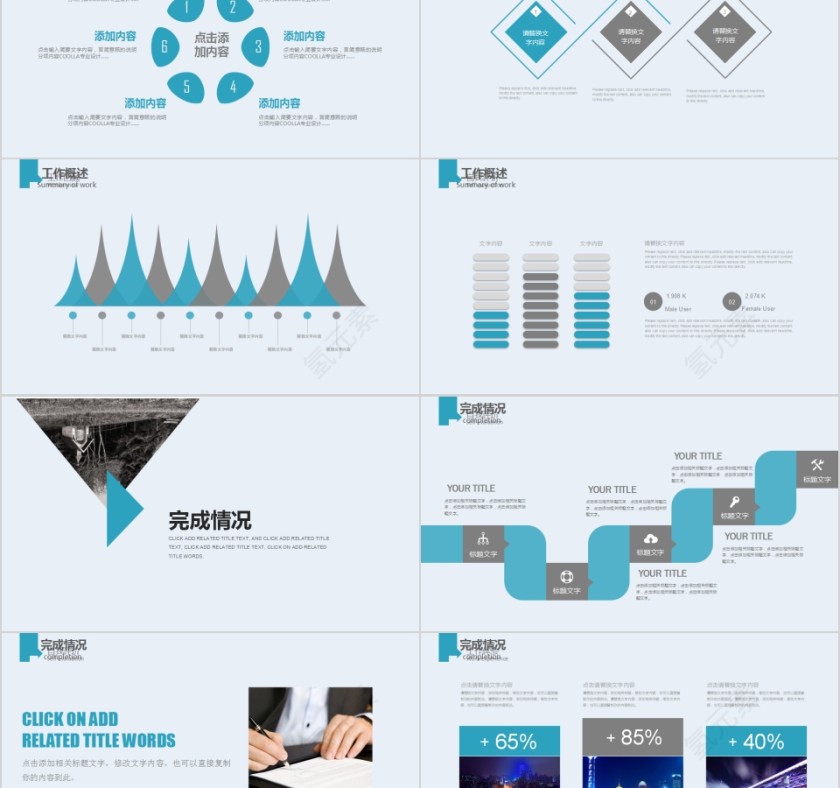 欧美风城市建设规划项目PPT模板 第2张