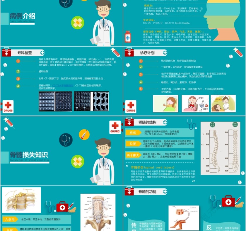脊髓损伤护理查房PPT模板第2张