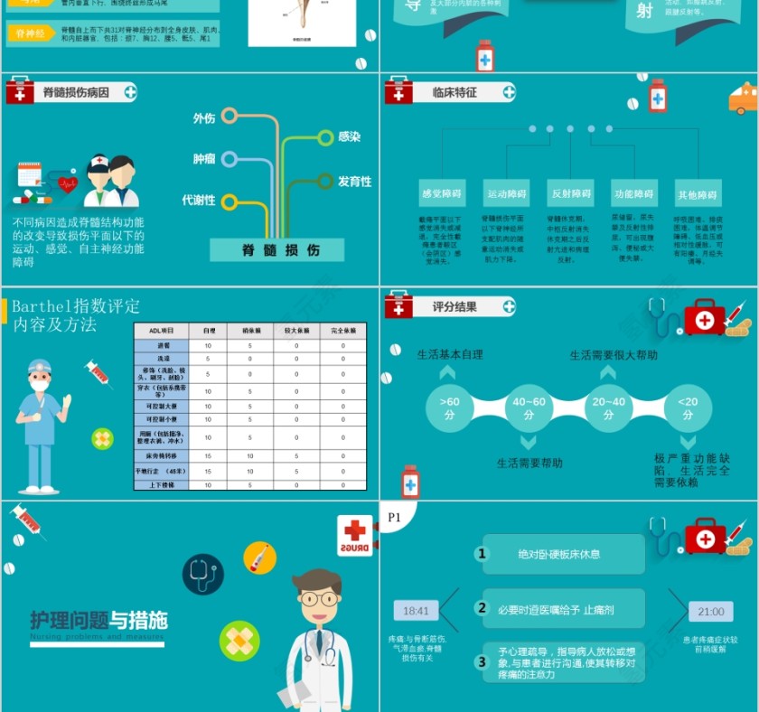 脊髓损伤护理查房PPT模板第3张