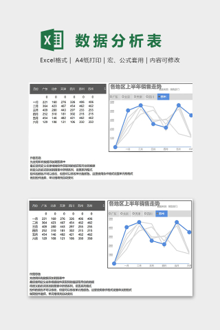 2017年趋势波动精美模版