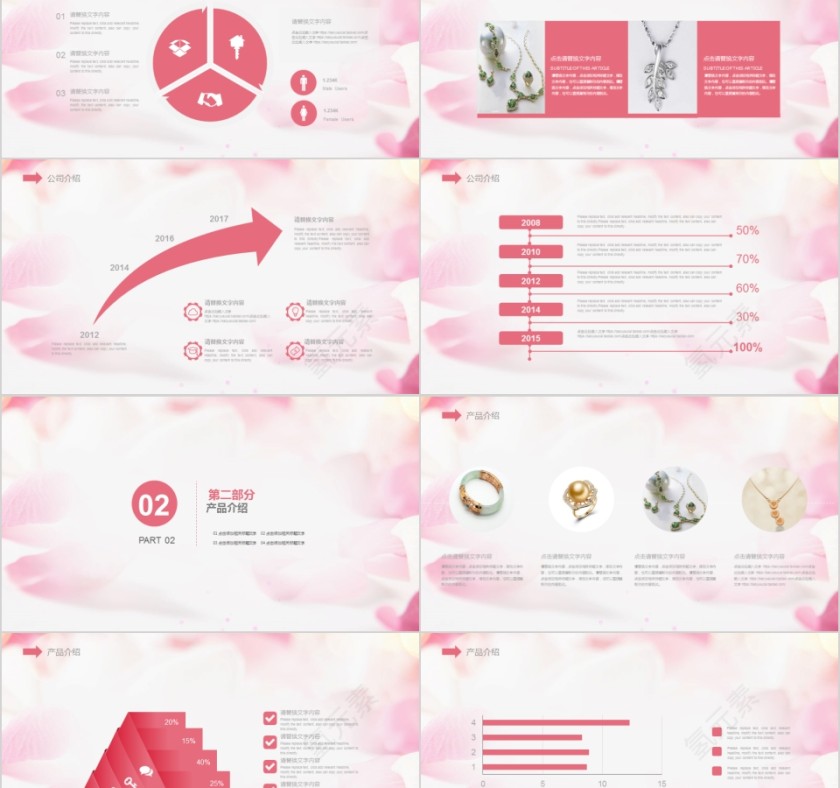 珠宝首饰公司介绍ppt模板公司汇报第2张