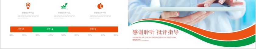 简约中国平安工作总结ppt第5张