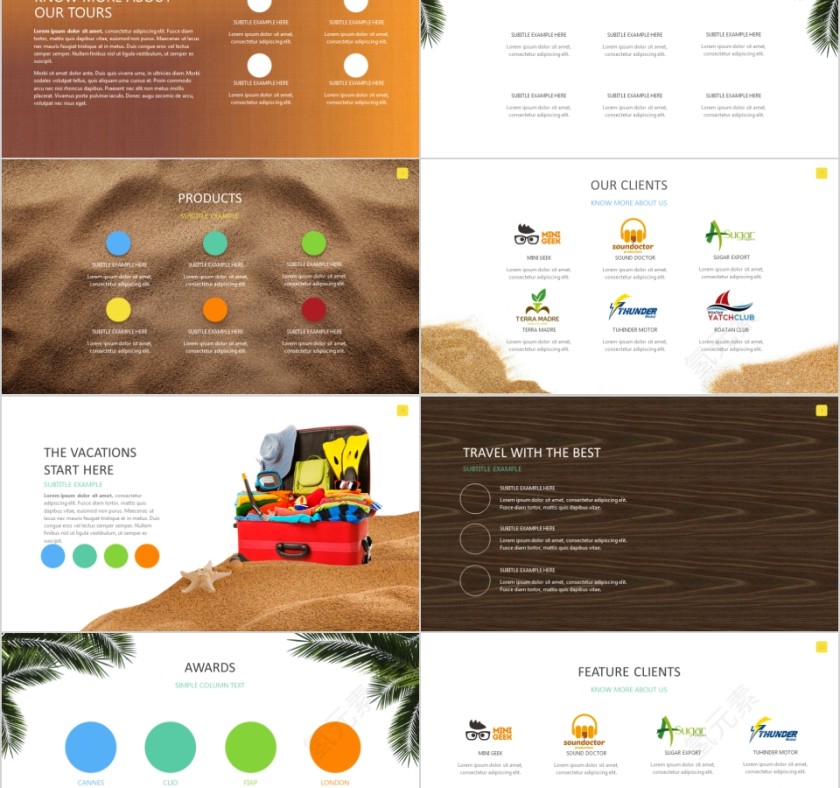 简约假日旅游摄影图片展示宣传说明第2张