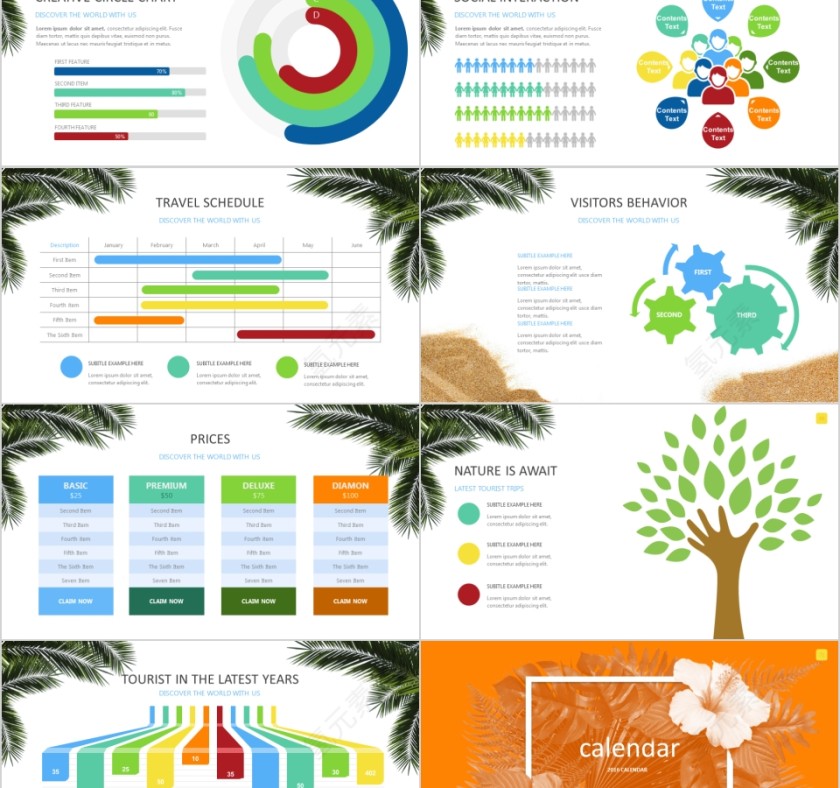 简约假日旅游摄影图片展示宣传说明第11张