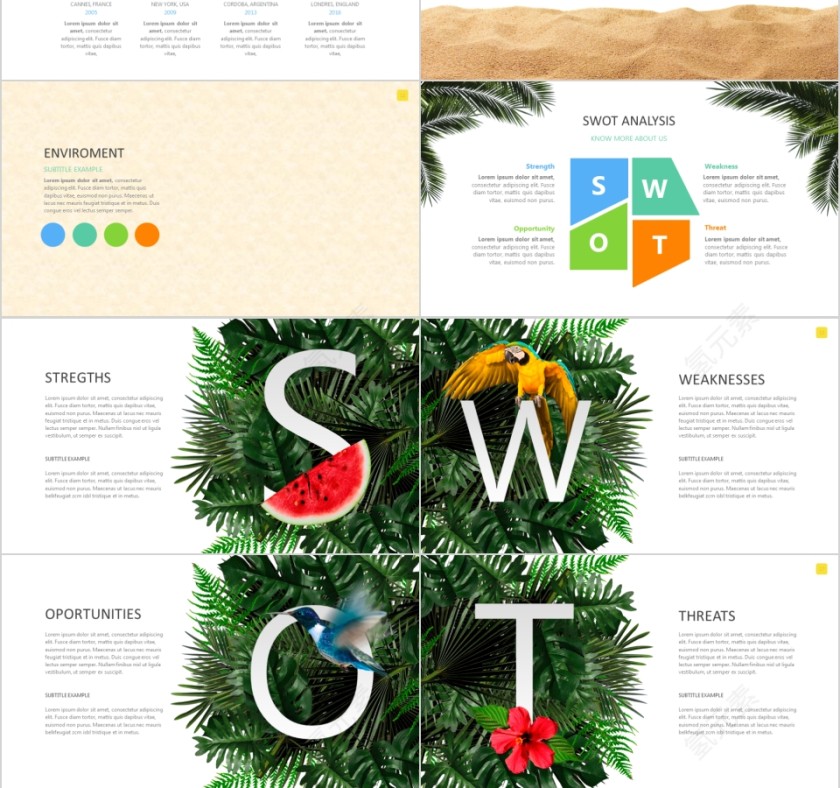 简约假日旅游摄影图片展示宣传说明第3张