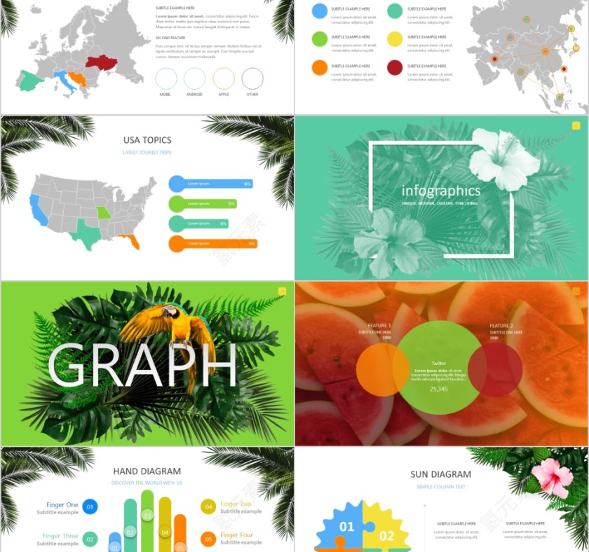 简约假日旅游摄影图片展示宣传说明第8张