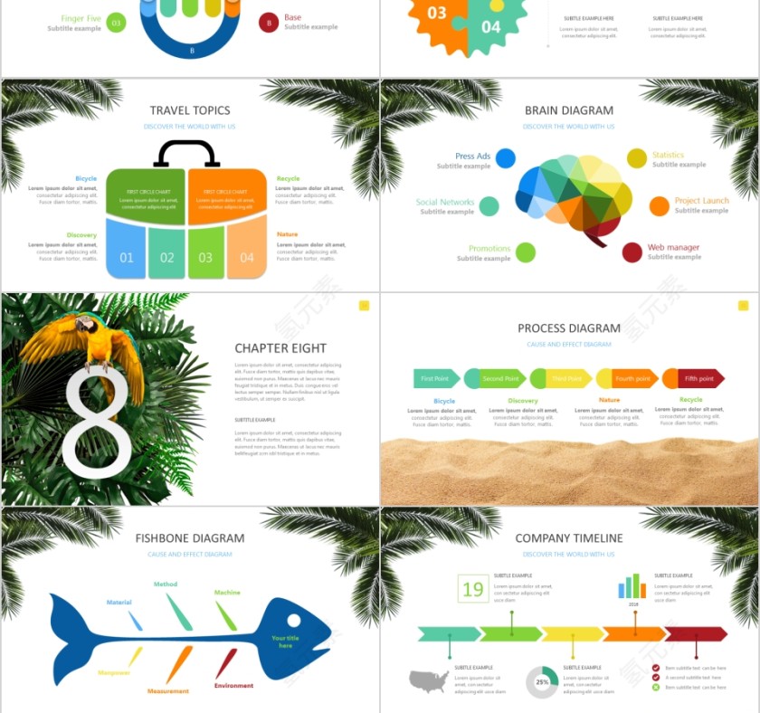 简约假日旅游摄影图片展示宣传说明第9张