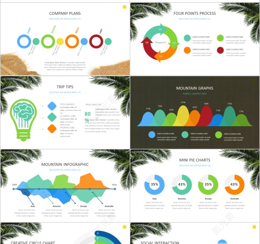 简约假日旅游摄影图片展示宣传说明第10张