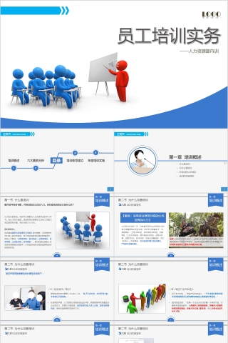 人力资源管理员工培训实务ppt模板