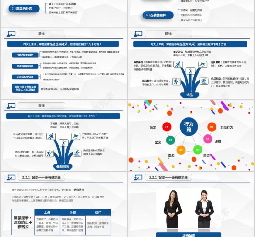 精美全面商务礼仪常识商务礼仪PPT第3张