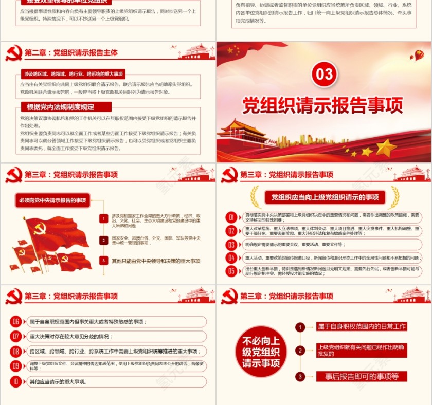  学习解读2019重大事项请示报告条例内容PPT模板第3张