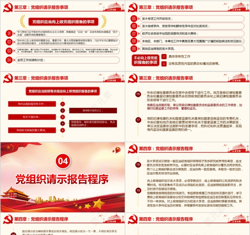  学习解读2019重大事项请示报告条例内容PPT模板第4张