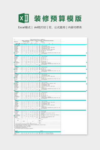 第十套家装126平方预算