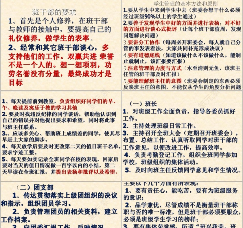 大中学生班干部培训PPT课件 第5张