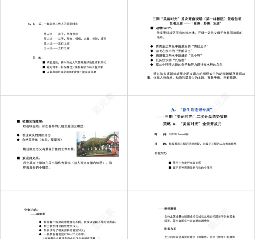白色简约房地产提案PPT第3张