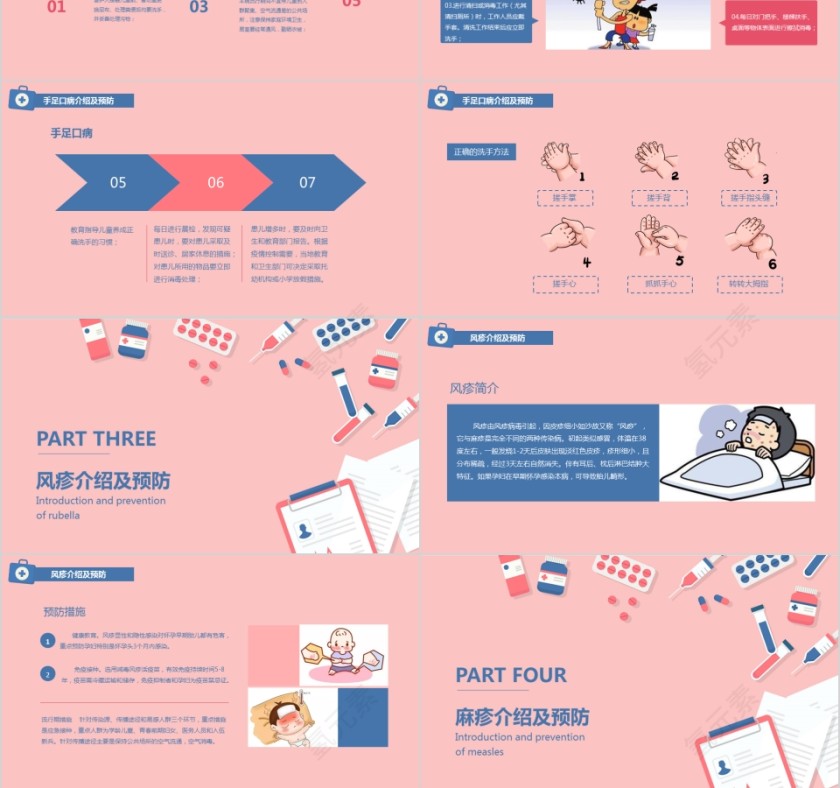 小学幼儿园秋冬季节预防传染病知识课件ppt班会春季疾病流感预防第3张