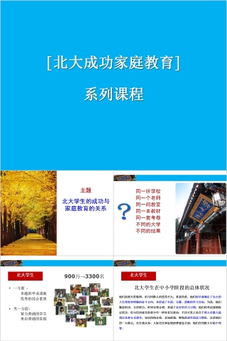 成功家庭教育课程北大学生的成功与家庭教育的关系