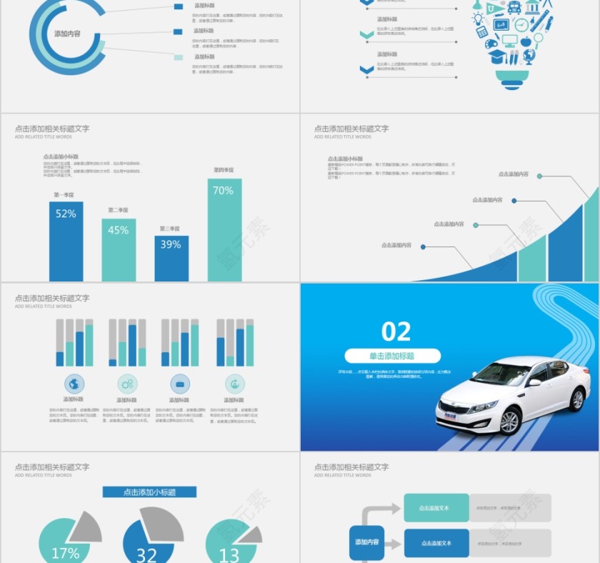 ppt模板汽车4s店维修养护美容品牌营销推广工作总结汇报销售计划第2张