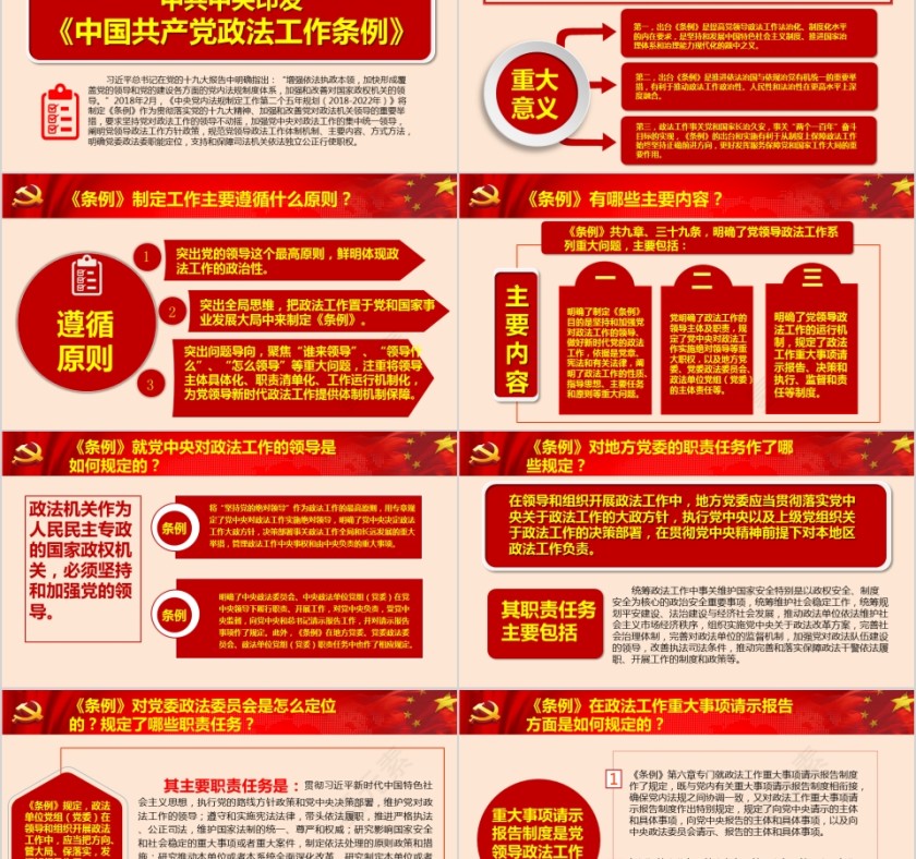 中国共产党政法工作条例PPT第2张