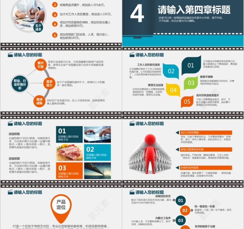 唯美模板影视媒体传媒行业动态幻灯片宣传策划推广报告制作第5张