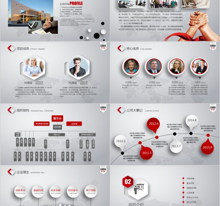 红色简约大气创业融资计划书第2张