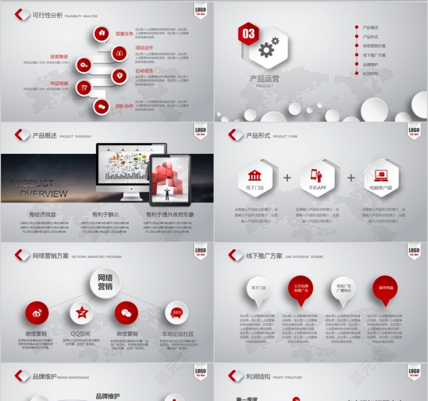 红色简约大气创业融资计划书第4张