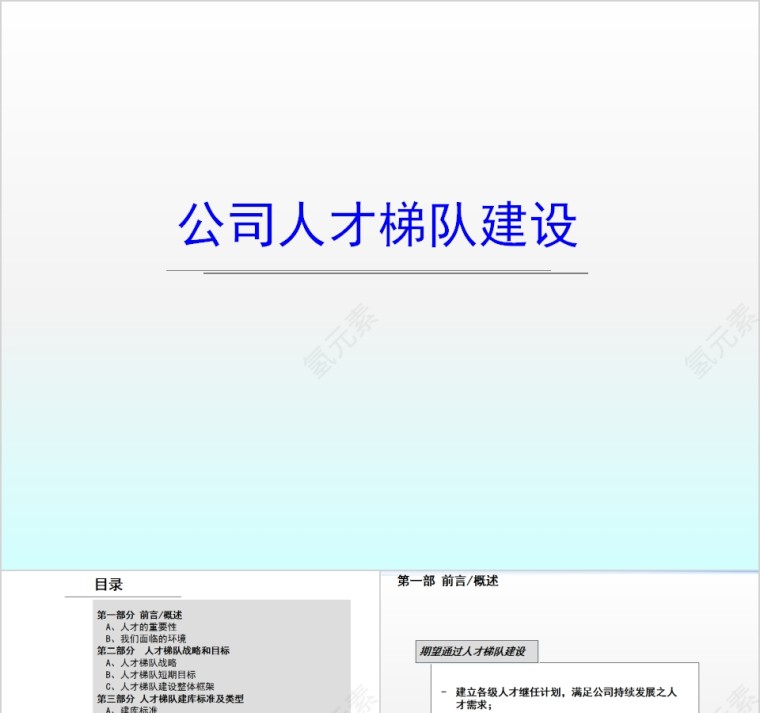 人才梯队建设培养PPT  第1张