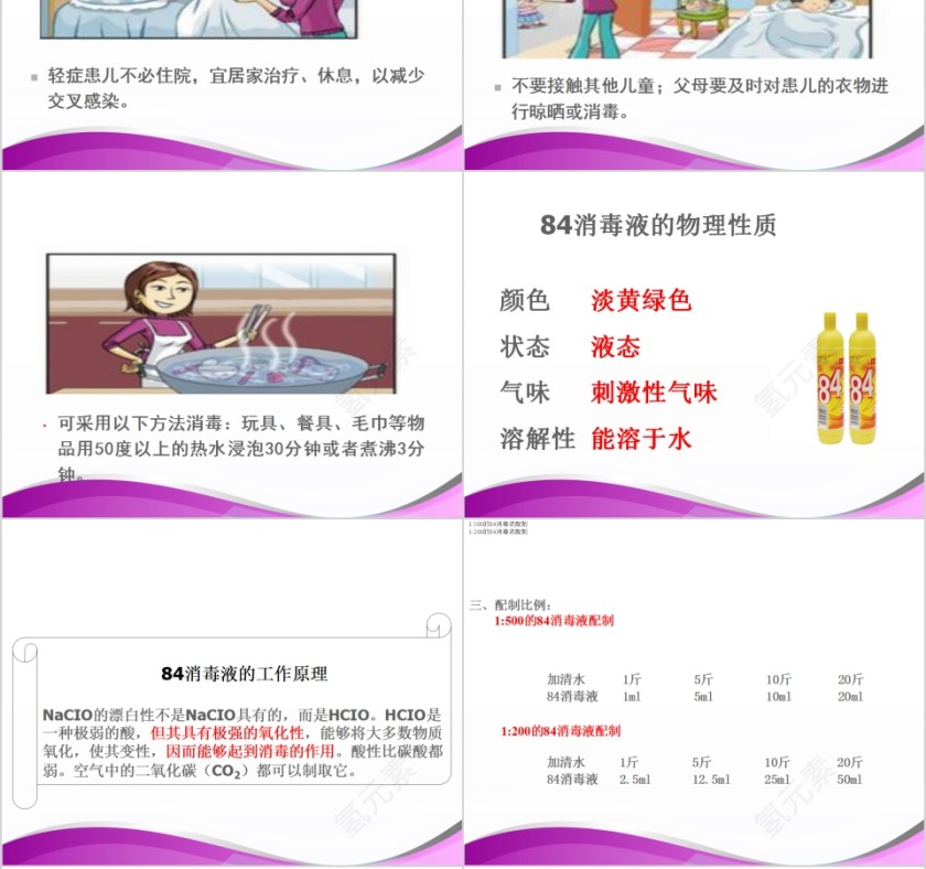 卡通幼儿园小学生预防传染病手足口病主题班会模板第6张