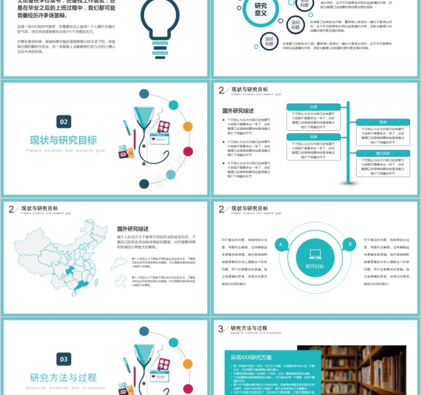 蓝色简约医学医药护理毕业答辩PPT模版第2张
