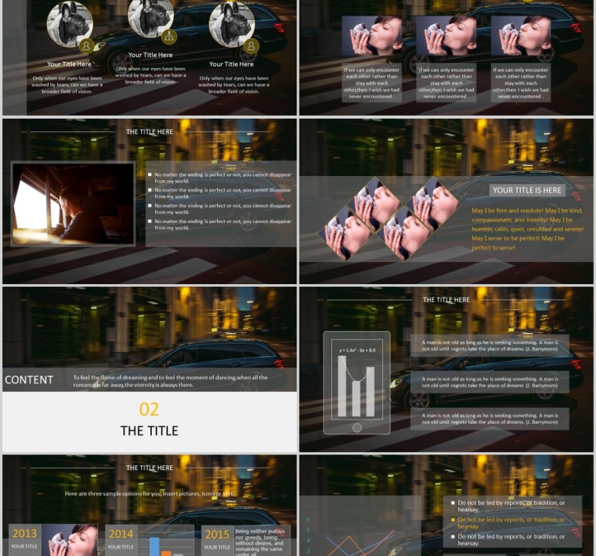 汽车行业通用PPT模板第2张