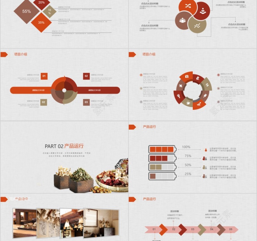 中医养身PPT模板第2张