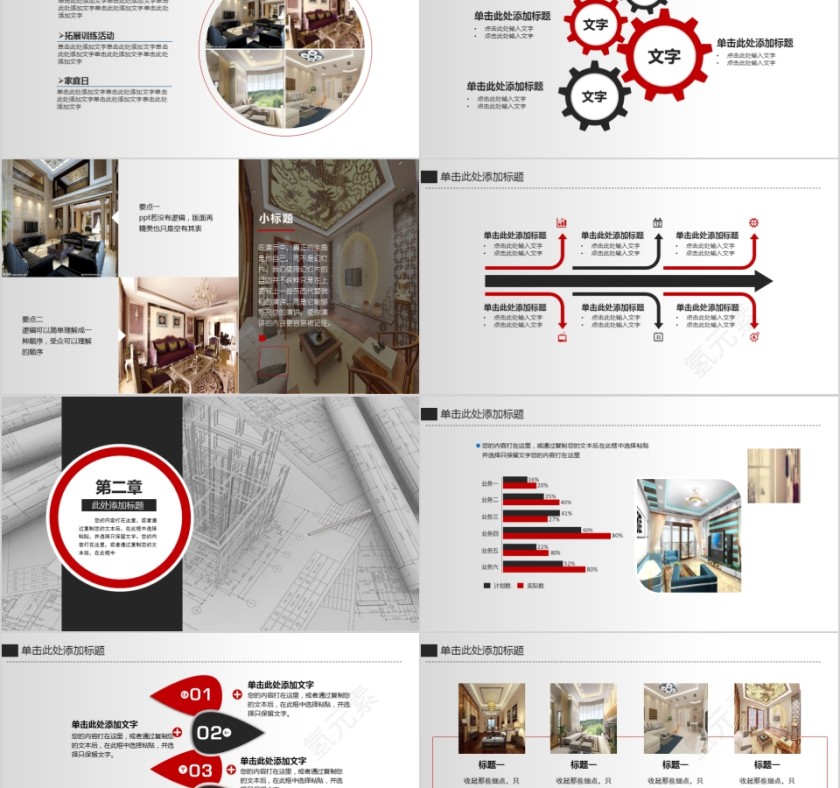 室内设计软装装修装潢家居方案PPT模板动态简约北欧风格案例展示第2张