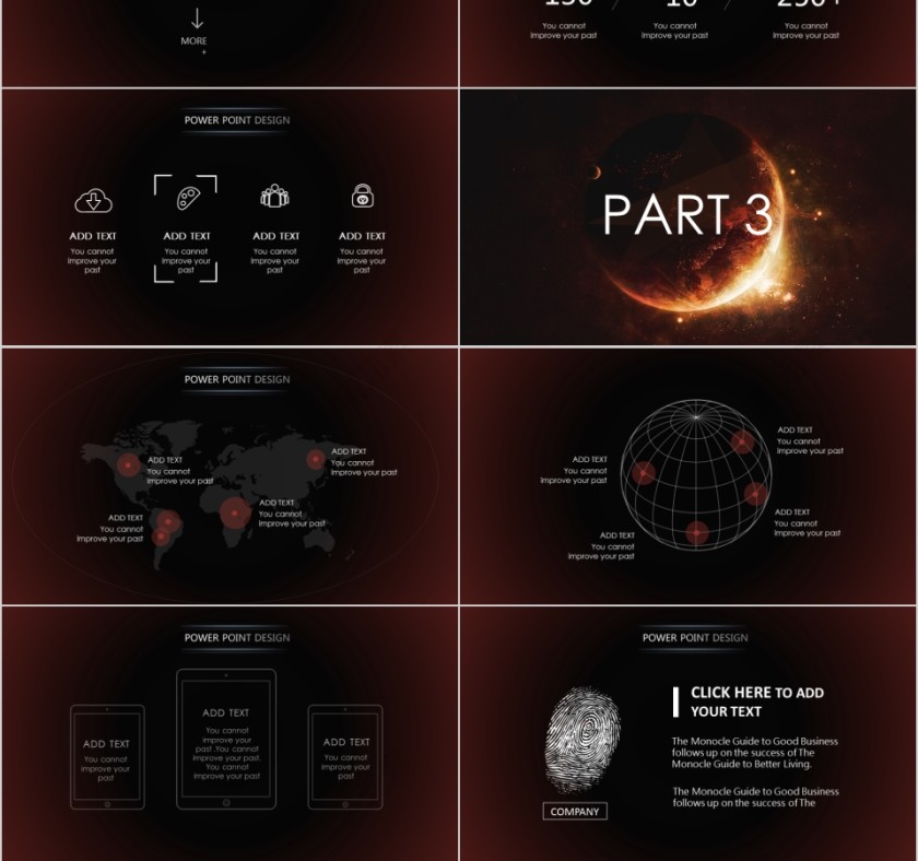 商务欧美ppt模板简约2019高端大气 商业工作汇报时尚极简风素材第3张