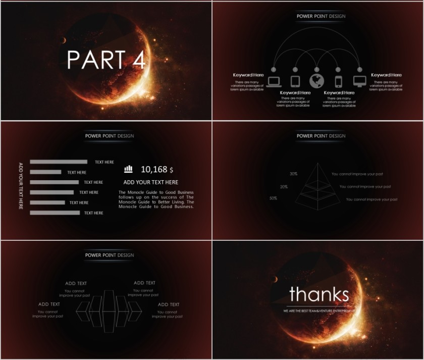 商务欧美ppt模板简约2019高端大气 商业工作汇报时尚极简风素材第4张