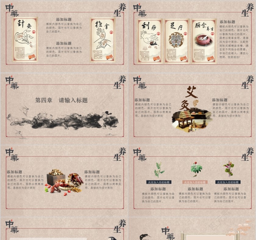 中国传统医药PPT模板第4张