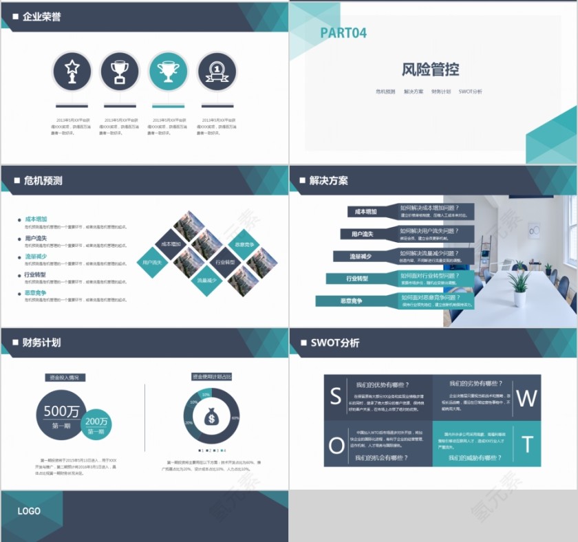 2019简约大气商务策划ppt模板商业创业计划书项目ppt模版融资路演第4张