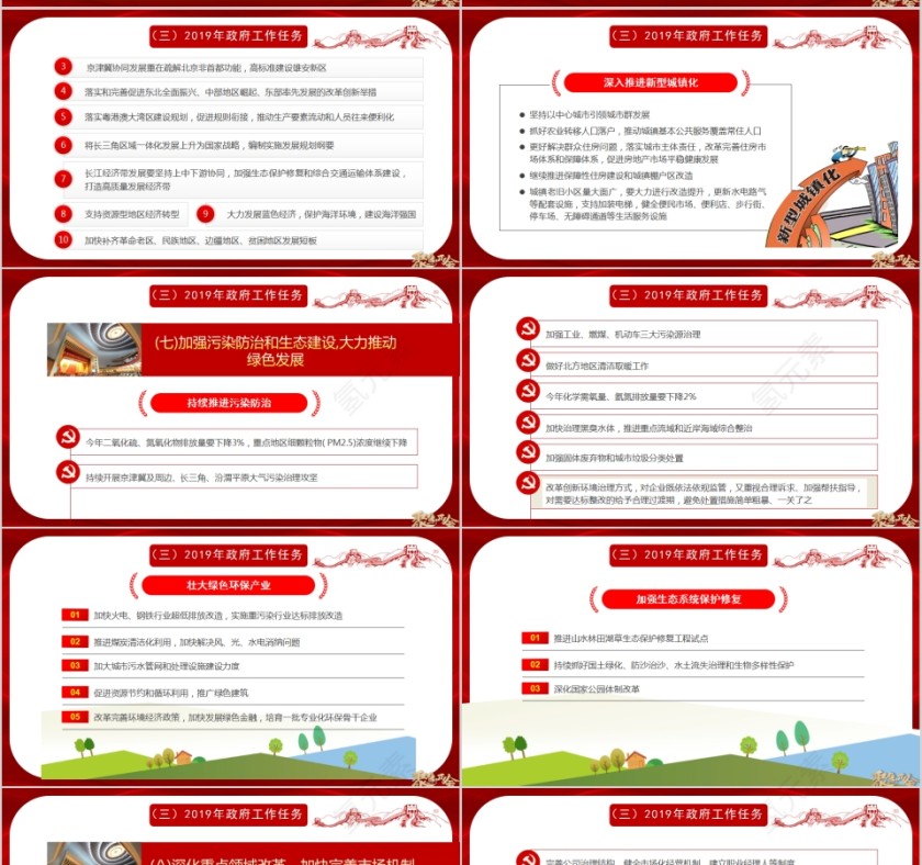 政府工作报告聚焦两会PPT第13张