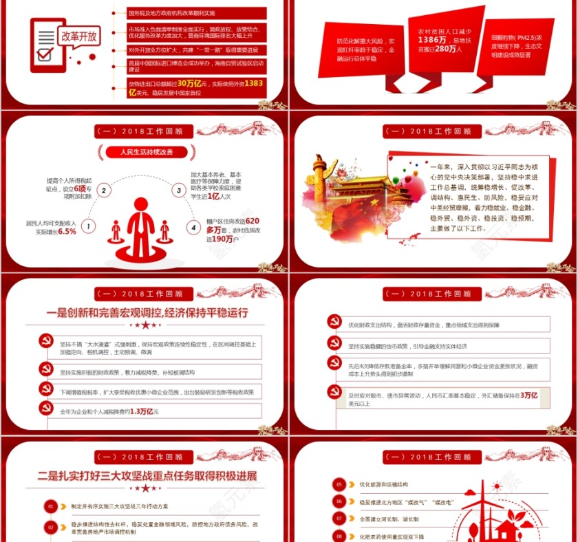 政府工作报告聚焦两会PPT第5张