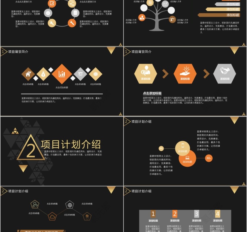黑色简约大气商业项目融资计划书第2张