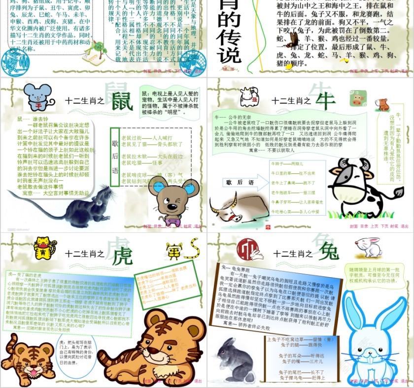 简约清新十二生肖的故事第2张