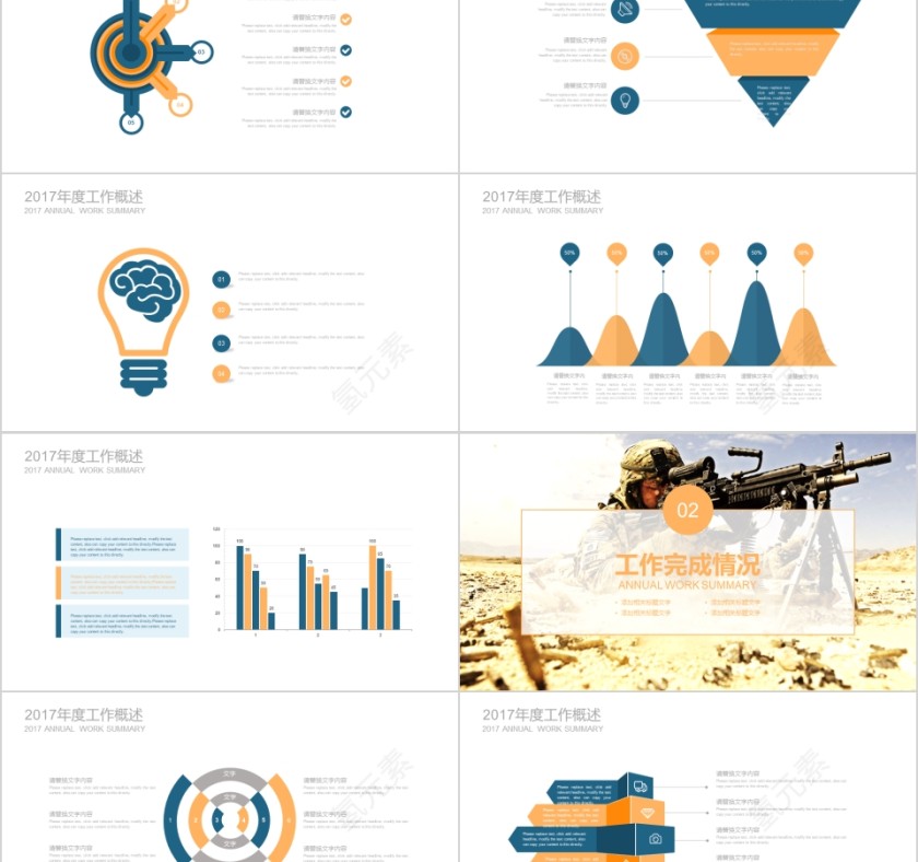 简约大气军事战争部队PPT 模板第2张