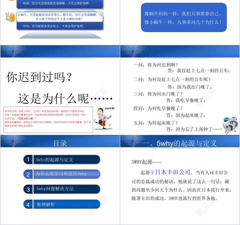 精益化管理5Why问题分析法ppt模板第2张