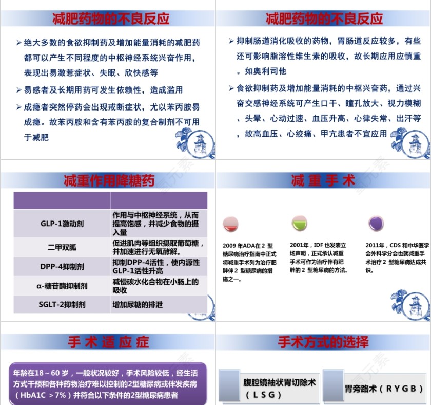 大气简约糖尿病与减肥ppt模板第9张