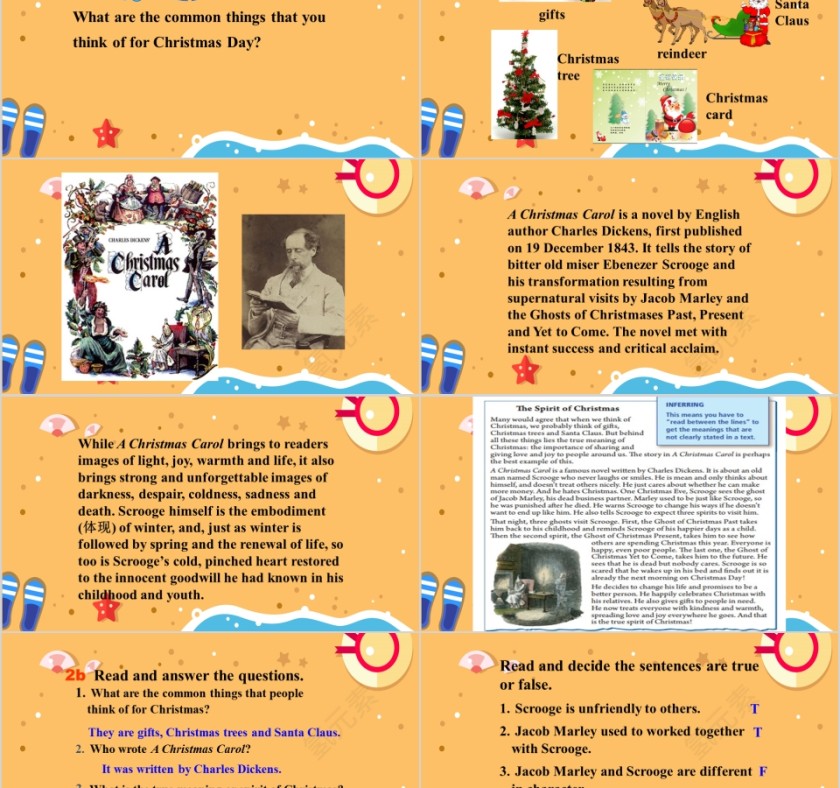 节日主题卡通英语教学课件ppt第2张