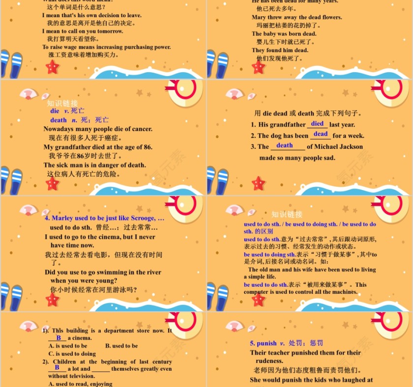 节日主题卡通英语教学课件ppt第5张