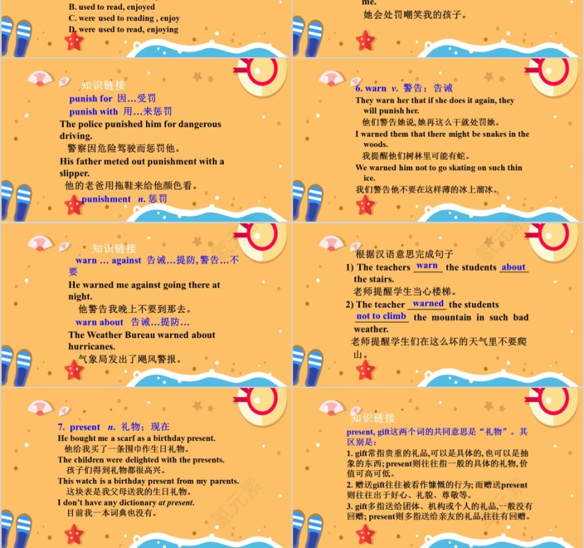 节日主题卡通英语教学课件ppt第6张